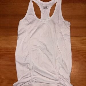 Athleta White Racerback Tank Top